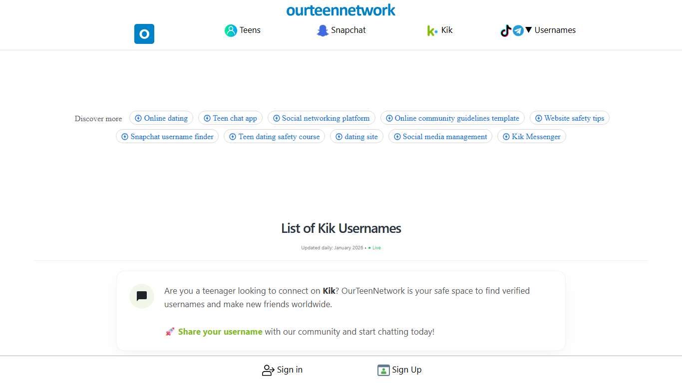 27983 Active Kik Usernames (2026 List)