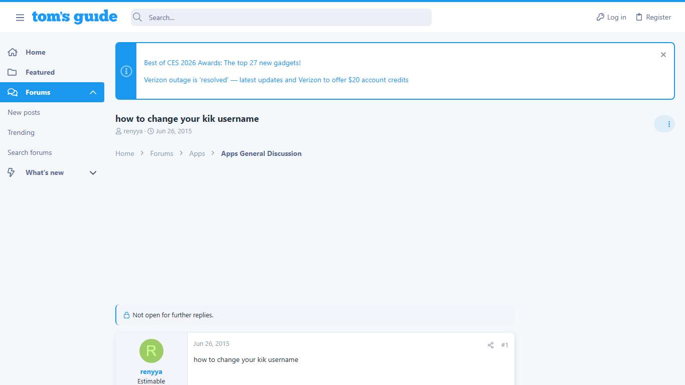 how to change your kik username | Tom's Guide Forum
