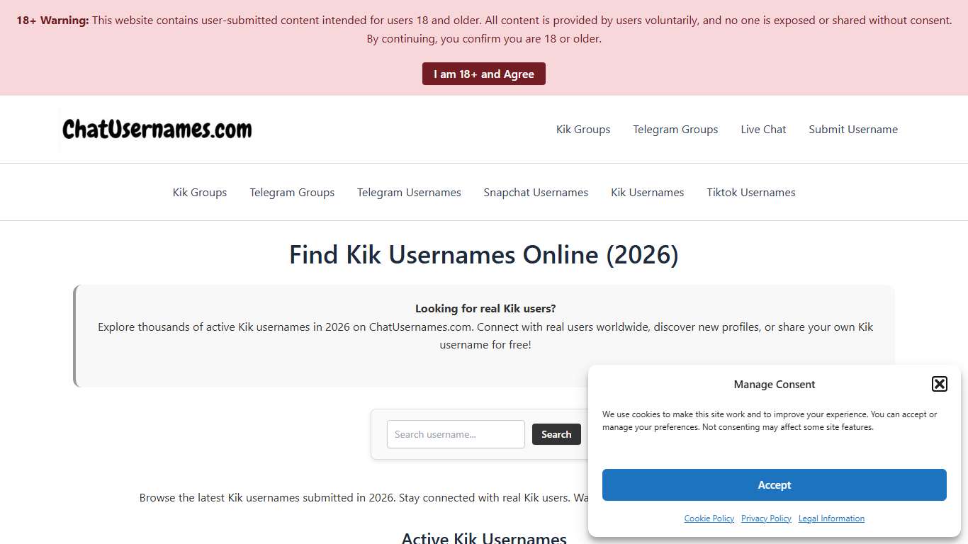 Find Kik Usernames Online (2026) | ChatUsernames